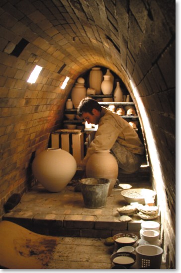 Loading the Pope Valley Pottery Kiln