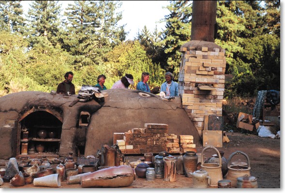 Artists at the Second Hand Rose Kiln